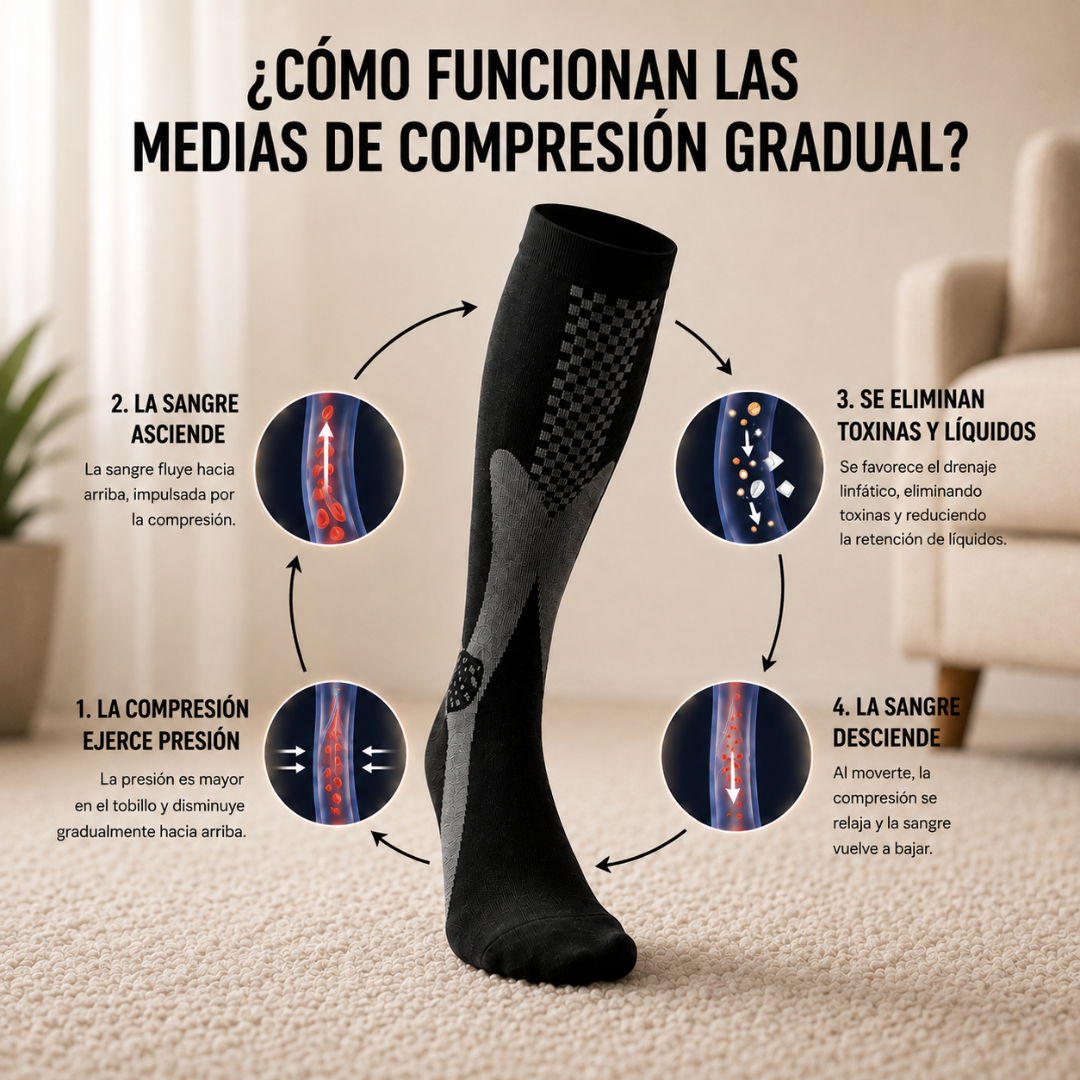 MediaFit™ – Medias de Compresión 3D Gradual